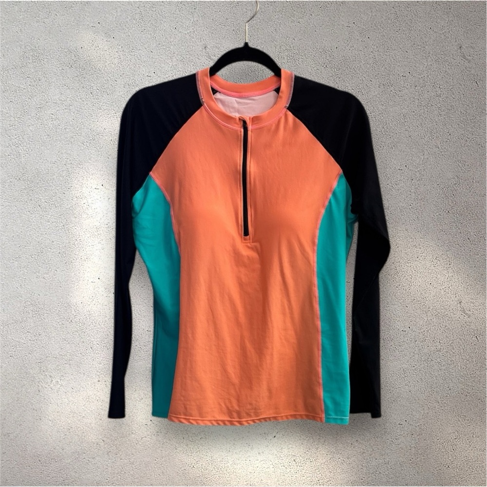 Colorblock Long Sleeve Athletic Top